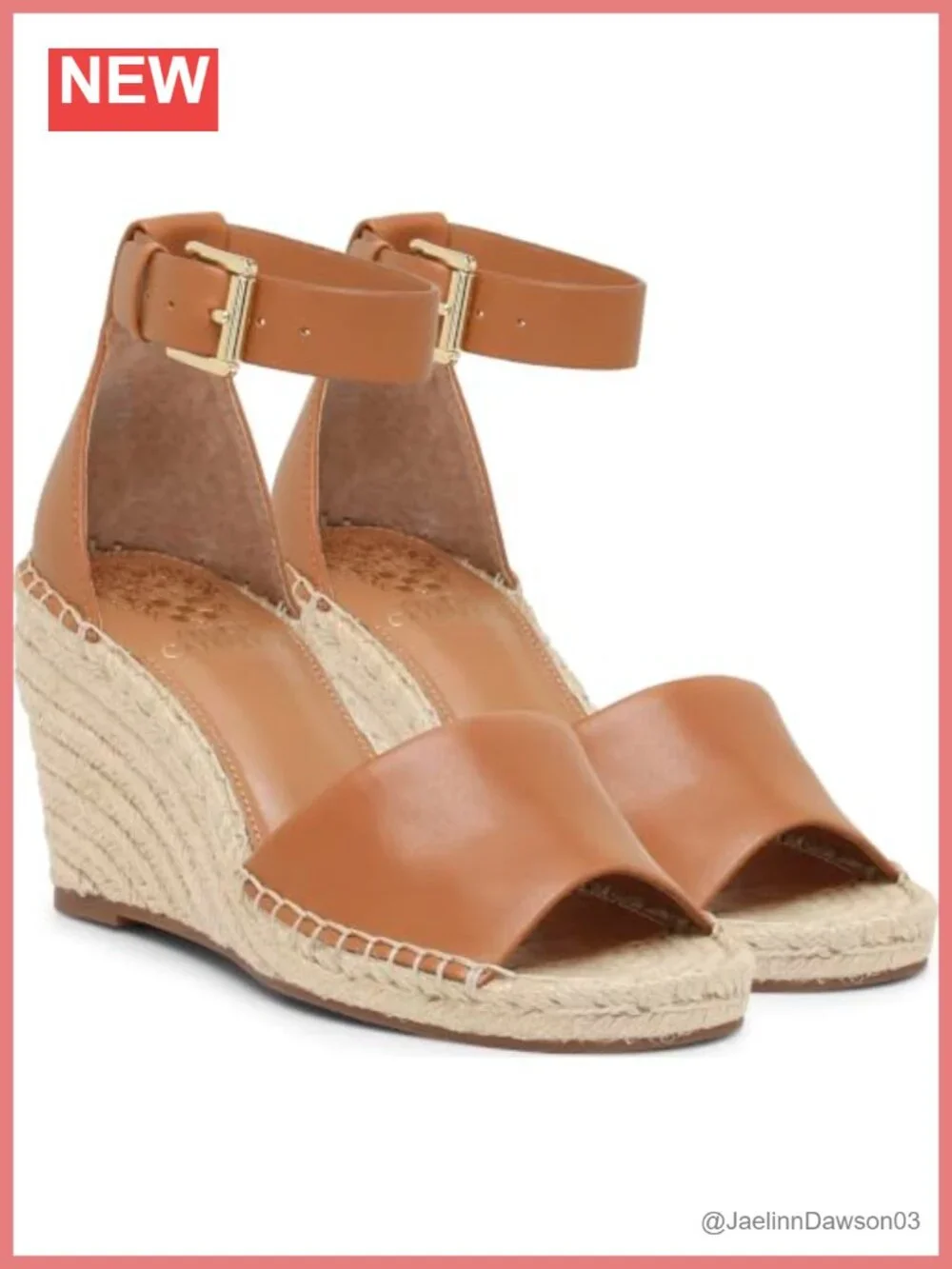 Vince Camuto Leera Women's Espadrille Wedge Sandals Ankle Strap Leather